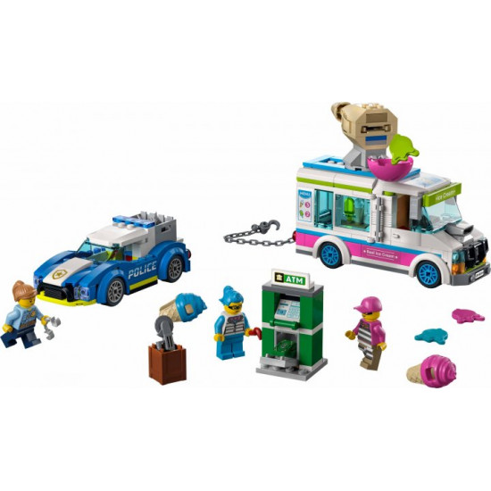 Конструктор LEGO City Полицейское преследование фургона с мороженым 317 деталей (60314) Конструктор LEGO City Полицейское преследование фургона с мороженым 317 деталей (60314)