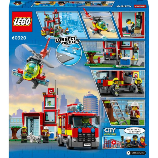Конструктор LEGO City Пожежне депо 540 деталей (60320) Конструктор LEGO City Пожежне депо 540 деталей (60320)