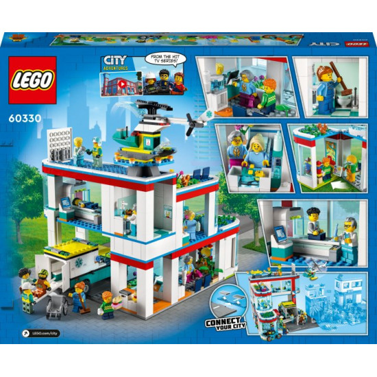 Конструктор LEGO City Лікарня 816 деталей (60330)