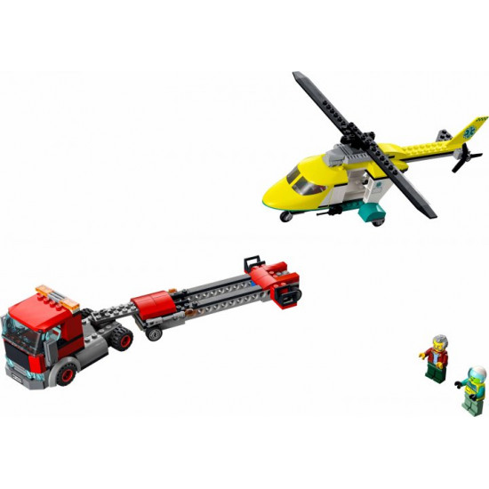Конструктор LEGO City Перевезення рятувального вертольота 215 деталей (60343)