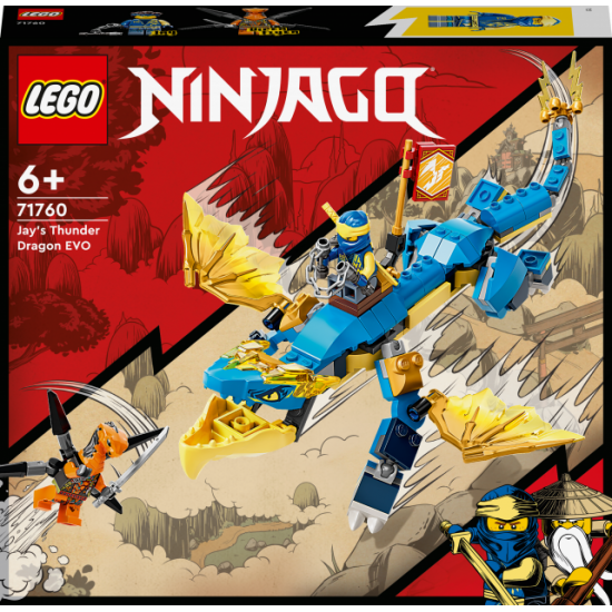 Конструктор LEGO NINJAGO Дракон бурі Джея EVO 140 деталей (71760) Конструктор LEGO NINJAGO Дракон бурі Джея EVO 140 деталей (71760)