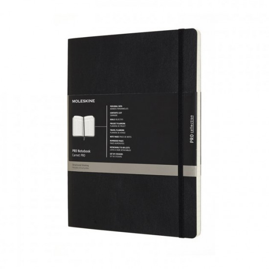 Записник Недатований Moleskine PRO великий / Чорний М'який (8058647620831) Записник Недатований Moleskine PRO великий / Чорний М'який (8058647620831)
