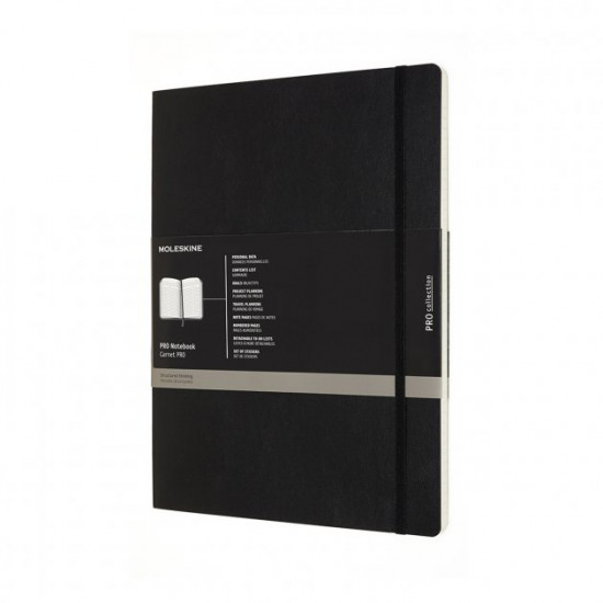 Записник Недатований Moleskine PRO XXL / Чорний М'який (8058647620886) Записник Недатований Moleskine PRO XXL / Чорний М'який (8058647620886)