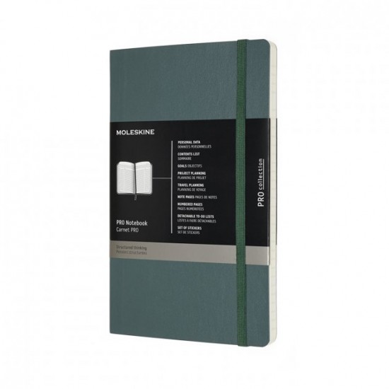 Записник Недатований Moleskine PRO середній / Лісовий зелений М'який (8058647620794) Записник Недатований Moleskine PRO середній / Лісовий зелений М'який (8058647620794)