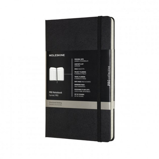 Записник Недатований Moleskine PRO середній / Чорний (8058647620756) Записник Недатований Moleskine PRO середній / Чорний (8058647620756)