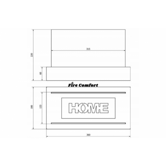 Биокамин настольный Fire Comfort HOME Белый Биокамин настольный Fire Comfort HOME Белый