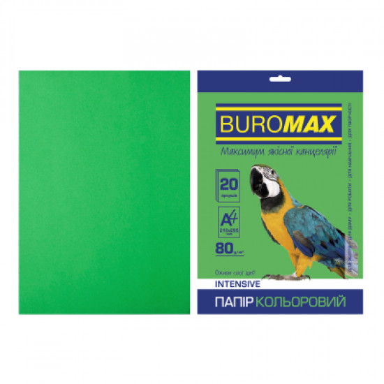 Бумага Buromax А4, 80g, INTENSIVE green, 20sh (BM.2721320-04) Бумага Buromax А4, 80g, INTENSIVE green, 20sh (BM.2721320-04)