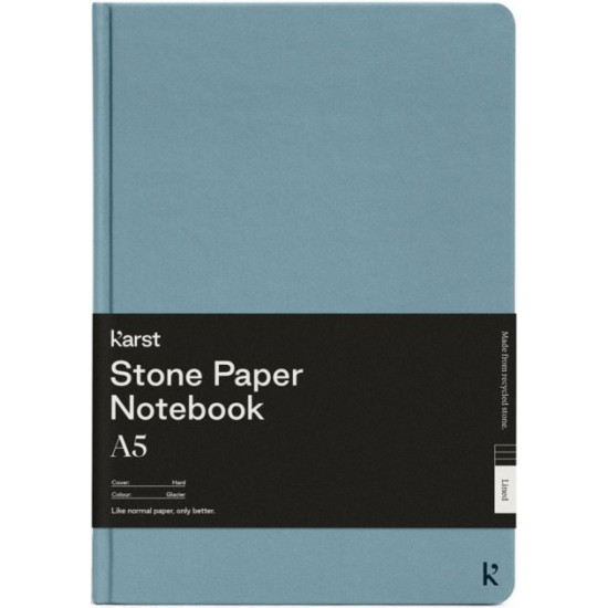 Блокнот Karst Classic A5 14,8 х 21 см у крапку голубий льодовик Блокнот Karst Classic A5 14,8 х 21 см у крапку голубий льодовик