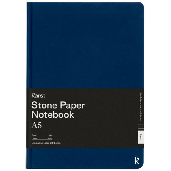 Блокнот Karst Notebook A5 144 сторінки в лінію Темно-синій (754169026899) Блокнот Karst Notebook A5 144 сторінки в лінію Темно-синій (754169026899)