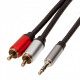 Кабель ProfCable1-1000 3.5mm Stereo Plug to 2×RCA Plugs, 10 м Кабель ProfCable1-1000 3.5mm Stereo Plug to 2×RCA Plugs, 10 м