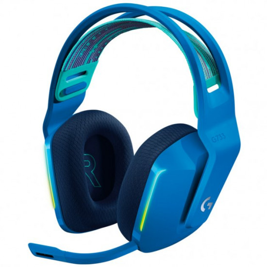 Комп'ютерна гарнітура Logitech G733 Lightspeed Wireless RGB (981-000943) Blue [64405]