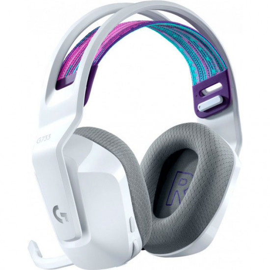Комп'ютерна гарнітура Logitech G733 Lightspeed Wireless RGB (981-000883) White [64406]