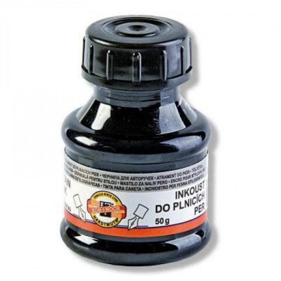 Чорнило для пір'яних ручок Koh-i-Noor 50 мл., black (14150500000). 57744 Чорнило для пір'яних ручок Koh-i-Noor 50 мл., black (14150500000). 57744