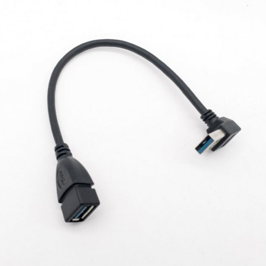 Кабель адаптер кутовий XLY USB 3.0 AF/AM, 22 см (1UP902) Кабель адаптер кутовий XLY USB 3.0 AF/AM, 22 см (1UP902)