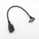 Кабель адаптер кутовий XLY USB 3.0 AF/AM, 22 см (1UP902) Кабель адаптер кутовий XLY USB 3.0 AF/AM, 22 см (1UP902)