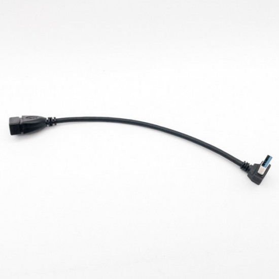 Кабель адаптер кутовий XLY USB 3.0 AF/AM, 22 см (1UP902) Кабель адаптер кутовий XLY USB 3.0 AF/AM, 22 см (1UP902)