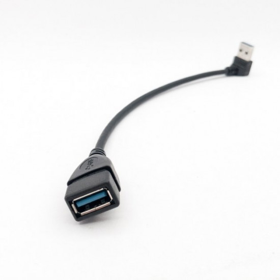 Кабель адаптер кутовий XLY USB 3.0 AF/AM, 22 см (1UP902) Кабель адаптер кутовий XLY USB 3.0 AF/AM, 22 см (1UP902)