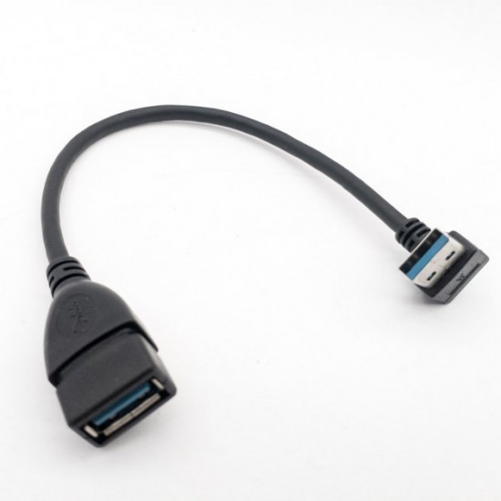 Кабель адаптер кутовий XLY USB 3.0 AF/AM, 22 см (1UP902) Кабель адаптер кутовий XLY USB 3.0 AF/AM, 22 см (1UP902)
