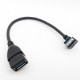 Кабель адаптер кутовий XLY USB 3.0 AF/AM, 22 см (1UP902) Кабель адаптер кутовий XLY USB 3.0 AF/AM, 22 см (1UP902)