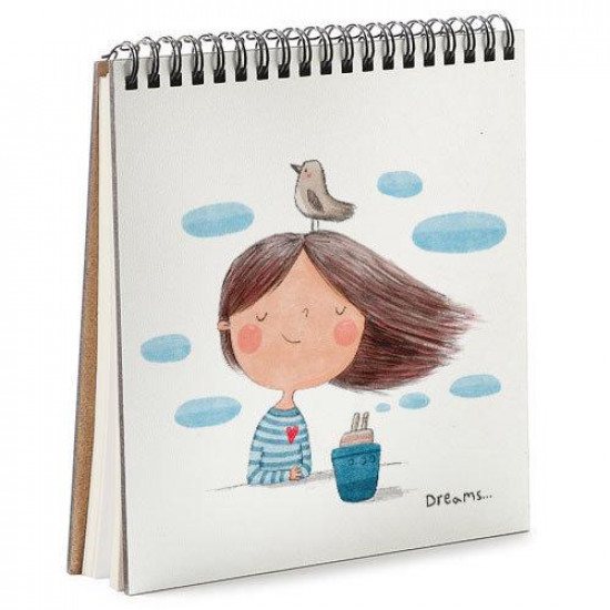 Блокнот Sketchbook Dreams квадратный 16,7х18 см (BDK_18L014) Блокнот Sketchbook Dreams квадратный 16,7х18 см (BDK_18L014)