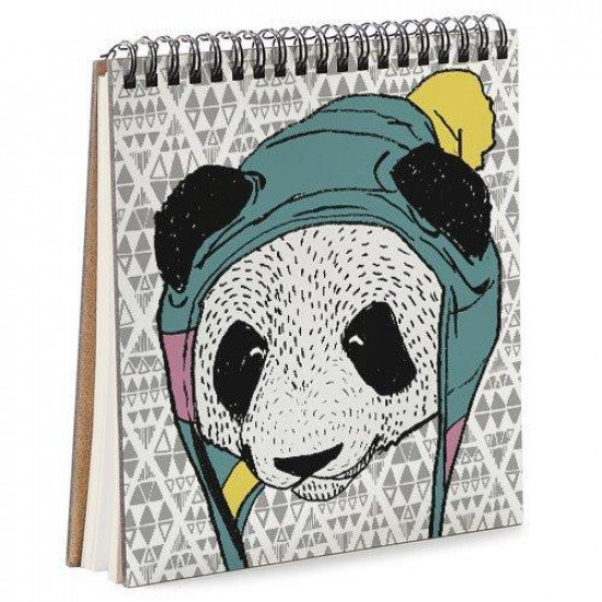 Блокнот Sketchbook Панда у шапці квадратний 16,7х18 см (BDK_17A005) Блокнот Sketchbook Панда у шапці квадратний 16,7х18 см (BDK_17A005)