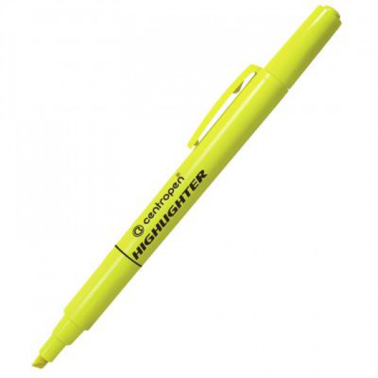 Маркер Centropen Fax 8722 1-4 мм, chisel tip, yellow (8722/05) Маркер Centropen Fax 8722 1-4 мм, chisel tip, yellow (8722/05)