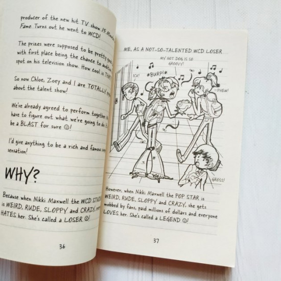  Детская книга на английском Dork Diaries. Pop Star - R.R. Russel Б/У