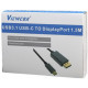 Адаптер-переходник Viewcon USB-C на DisplayPort 1.5 м Black (TE392) Адаптер-переходник Viewcon USB-C на DisplayPort 1.5 м Black (TE392)