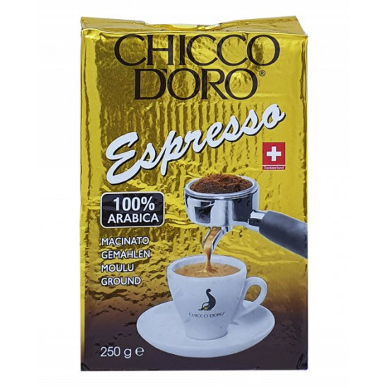 Кава Chicco D'oro Espresso 100% arabica мелена 250 г (52013) Кава Chicco D'oro Espresso 100% arabica мелена 250 г (52013)
