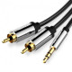 Кабель Vention AUX 3.5 mm M - 2xRCA M, 1 m, Black (BCFBF) Кабель Vention AUX 3.5 mm M - 2xRCA M, 1 m, Black (BCFBF)