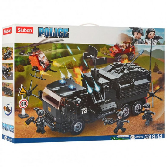 Конструктор полиция SLUBAN транспорт, фигурки, 759 деталей ( M38-B0773 ) Конструктор полиция SLUBAN транспорт, фигурки, 759 деталей ( M38-B0773 )