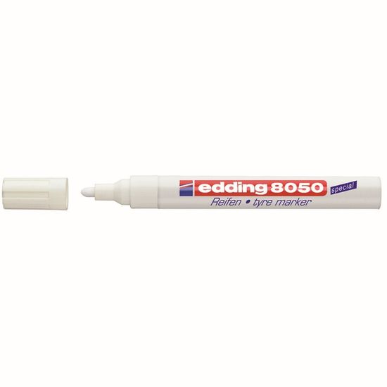 Маркер Edding Tyre 2-4 мм білий (e-8050) Маркер Edding Tyre 2-4 мм білий (e-8050)