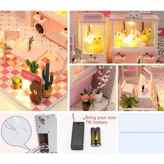 Конструктор румбокс DIY mini house MD 2505 C009 з підсвічуванням Конструктор румбокс DIY mini house MD 2505 C009 з підсвічуванням