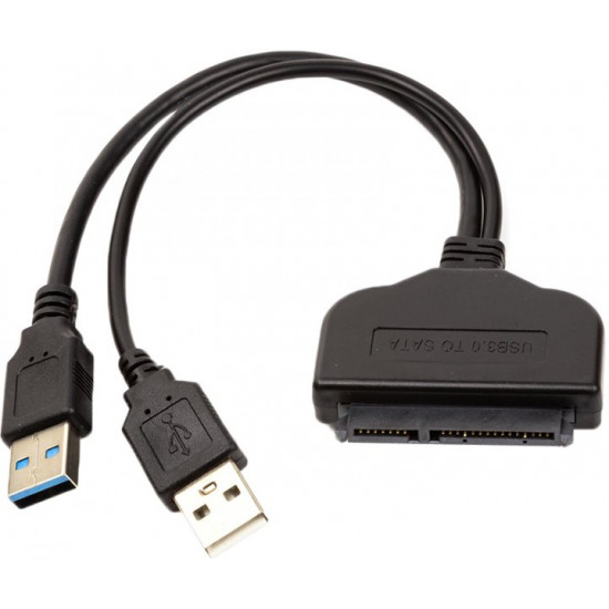 Адаптер PowerPlant 2*USB 3.0 - SATA III 15 см (CA913138)