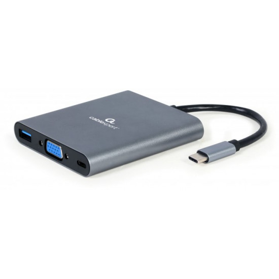 Док-станція Cablexpert USB-C 6-в-1 (A-CM-COMBO6-01) Док-станція Cablexpert USB-C 6-в-1 (A-CM-COMBO6-01)