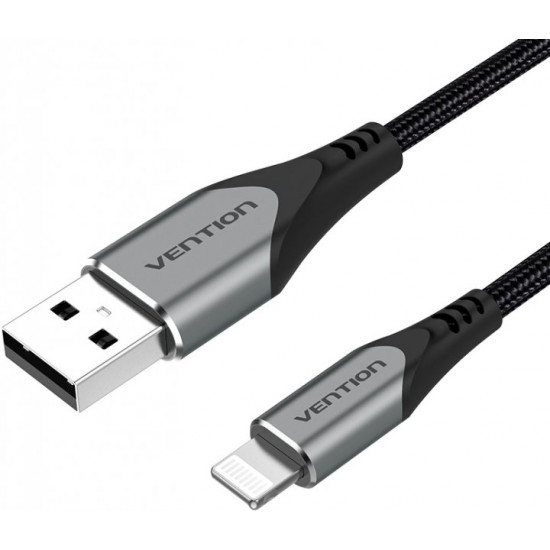 Кабель Vention USB-Lightning 2.4A 1 м Grey (LABHF) Кабель Vention USB-Lightning 2.4A 1 м Grey (LABHF)