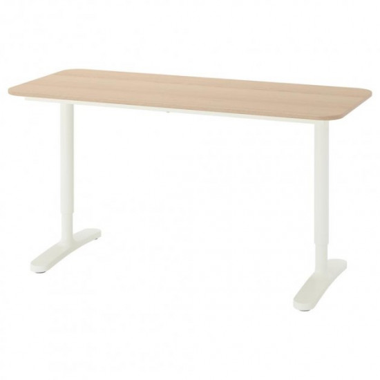 Письмовий стіл IKEA BEKANT 140х60 см дуб/білий (492.826.68) Письмовий стіл IKEA BEKANT 140х60 см дуб/білий (492.826.68)