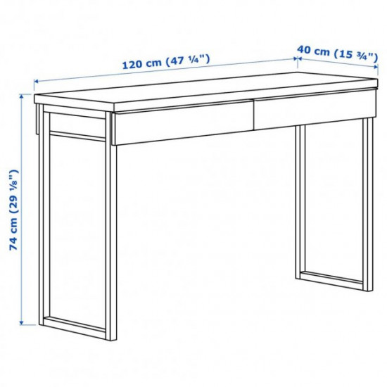 Письмовий стіл IKEA BESTA BURS 120х40 см білий (702.453.39) Письмовий стіл IKEA BESTA BURS 120х40 см білий (702.453.39)