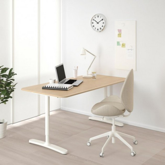 Письмовий стіл IKEA BEKANT 160х80 см дуб/білий (192.826.79) Письмовий стіл IKEA BEKANT 160х80 см дуб/білий (192.826.79)