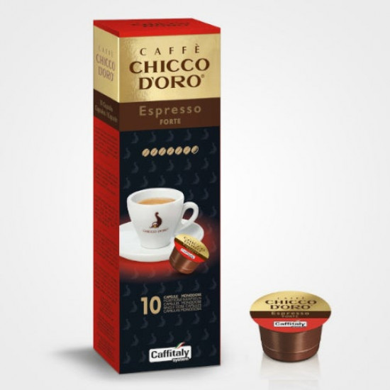 Кава в капсулах Chicco D'Oro Forte, 10 капсул Caffitaly Кава в капсулах Chicco D'Oro Forte, 10 капсул Caffitaly