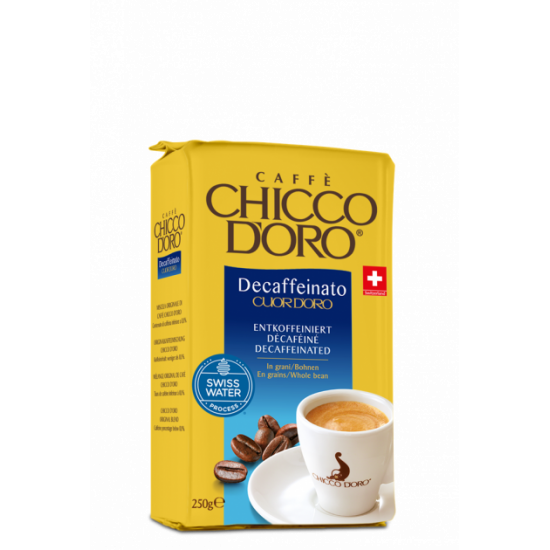 Кофе в зернах Chicco d'Oro Decaffeinato 0,25 кг. Кофе в зернах Chicco d'Oro Decaffeinato 0,25 кг.