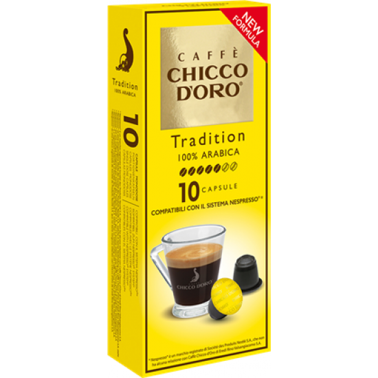 Кава в капсулах Chicco d'Oro Tradition 100% Arabica - 10 капсул