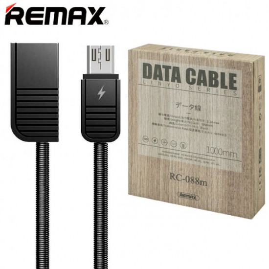 USB кабель Remax Linyo RC-088m micro USB черный USB кабель Remax Linyo RC-088m micro USB черный