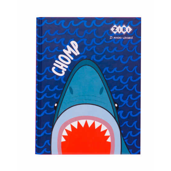 Блокнот ZiBi SEA KIDS Line А5 клітинка синій Блокнот ZiBi SEA KIDS Line А5 клітинка синій