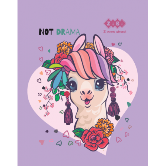 Блокнот ZiBi KIDS Line ANIMALS А5 крапка бузковий Блокнот ZiBi KIDS Line ANIMALS А5 крапка бузковий