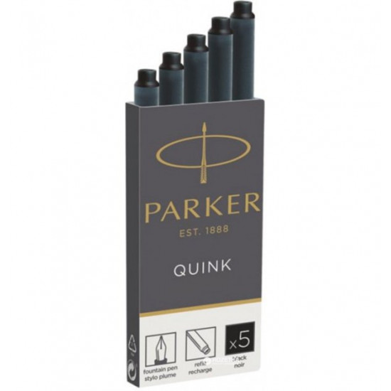 Картриджі Parker Quink 5 штук чорний (11 410BK) Картриджі Parker Quink 5 штук чорний (11 410BK)