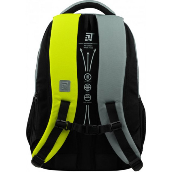 Рюкзак подростковый Kite для мальчика 44x31x17 см 20 л колорблок (K22-813L-2) Рюкзак подростковый Kite для мальчика 44x31x17 см 20 л колорблок (K22-813L-2)