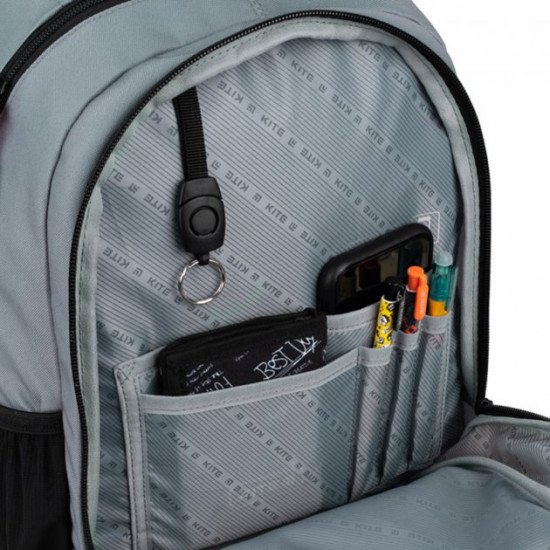 Рюкзак подростковый Kite для мальчика 44x31x17 см 20 л колорблок (K22-813L-2) Рюкзак подростковый Kite для мальчика 44x31x17 см 20 л колорблок (K22-813L-2)