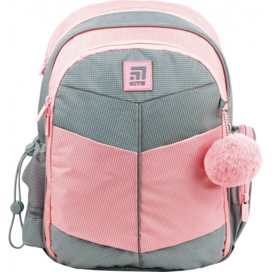Рюкзак школьный Kite для девочки 36x25x12 см 12 л серо-розовый (K22-771S-2) Рюкзак школьный Kite для девочки 36x25x12 см 12 л серо-розовый (K22-771S-2)