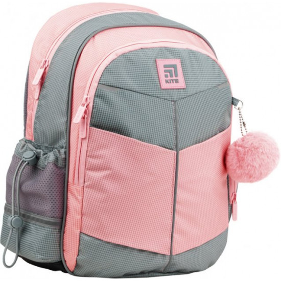 Рюкзак школьный Kite для девочки 36x25x12 см 12 л серо-розовый (K22-771S-2) Рюкзак школьный Kite для девочки 36x25x12 см 12 л серо-розовый (K22-771S-2)